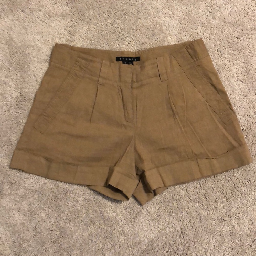 Theory khaki shorts